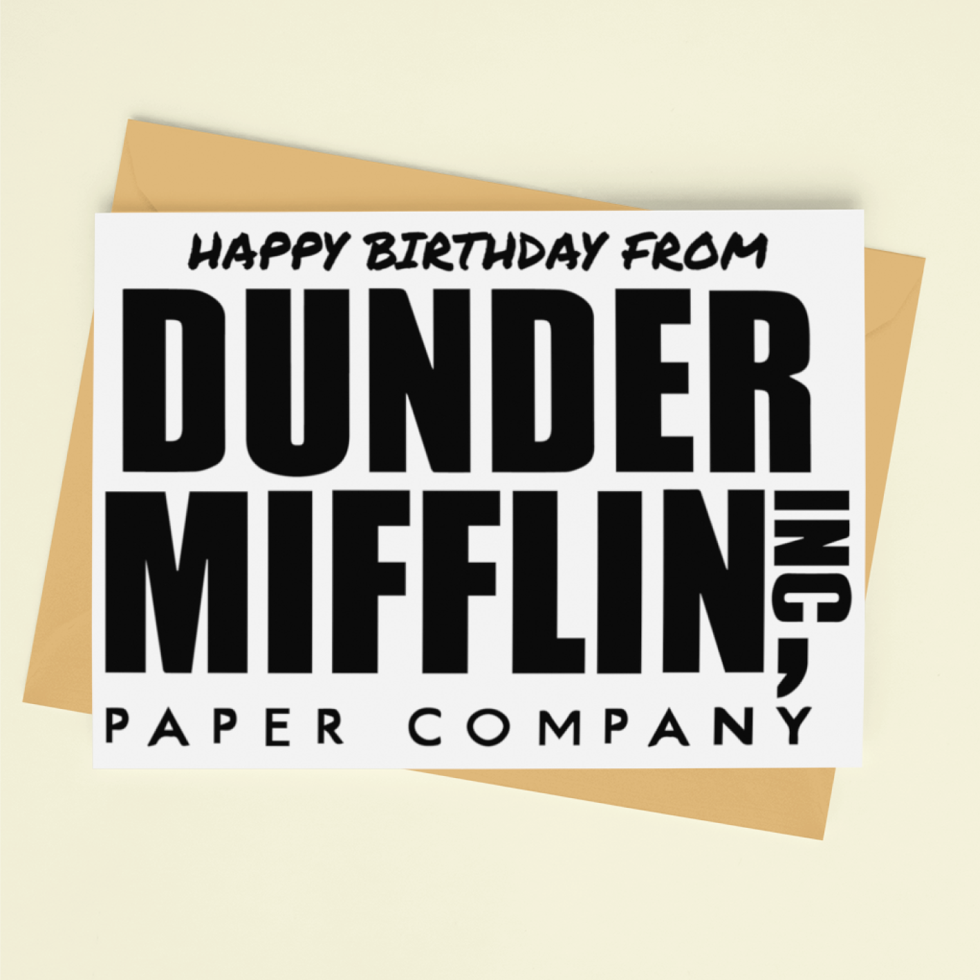 Happy Birthday From Dunder Mifflin The Office US Birthday Card