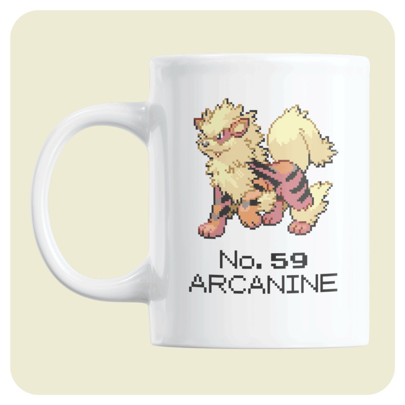 Pokémon Coffee mug - No. 59 Arcanine