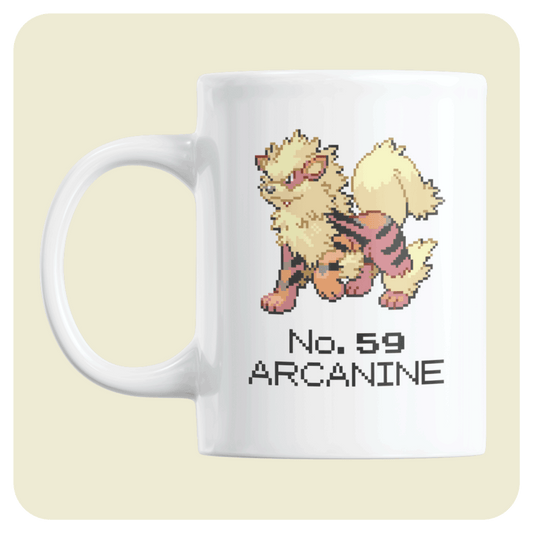 Pokémon Coffee mug - No. 59 Arcanine