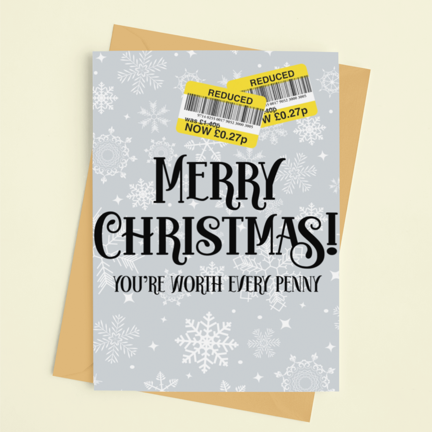 You're Worth Every Penny Christmas Card