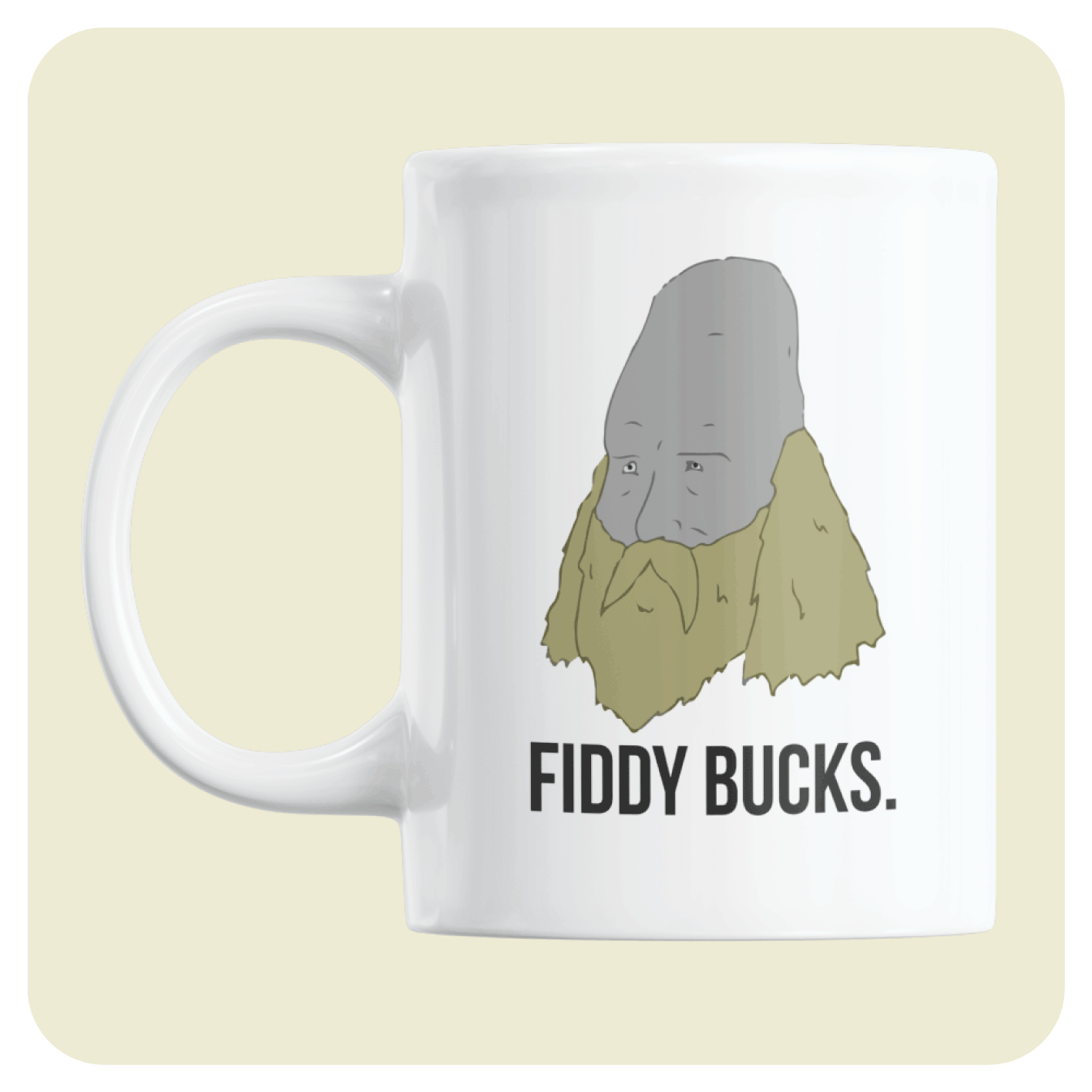 The Big Lez Show mug - Fiddy Bucks.