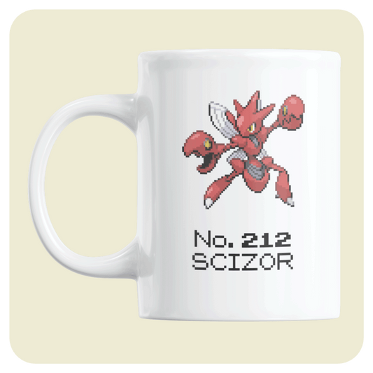 Pokémon Coffee mug - No. 212 Scizor