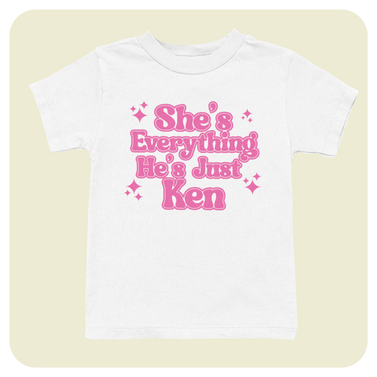 The Barbie Movie T-shirt  - She's Everything He's Just Ken