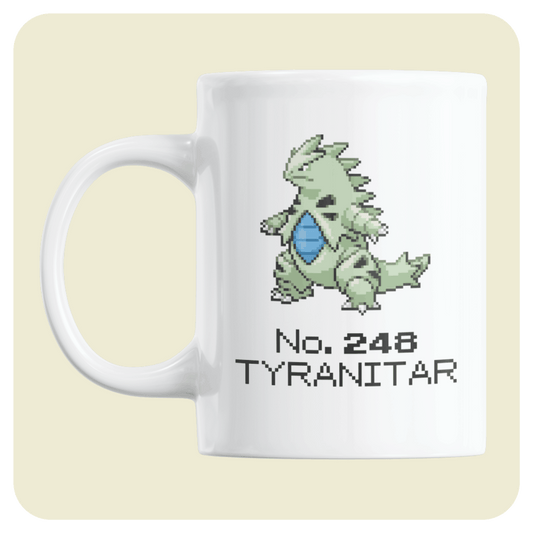 Pokémon Coffee mug - No. 248 Tyranitar